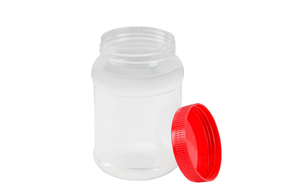 Royalford RF11097 Airtight PET Jar 1000ML | BPA Free Leak Proof Food Storage Container with Secure Lid |  Kitchen Storage Jar for Grains, Snacks & Sugar Pantry Use