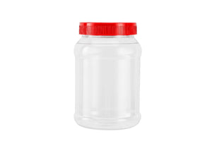 Royalford RF11097 Airtight PET Jar 1000ML | BPA Free Leak Proof Food Storage Container with Secure Lid |  Kitchen Storage Jar for Grains, Snacks & Sugar Pantry Use
