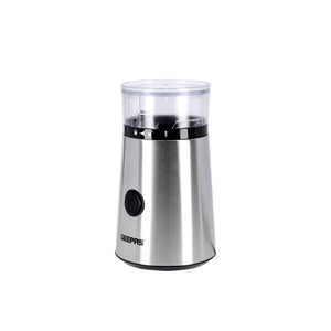 Geepas GCG5471 Grinder | Stainless Steel Coffee & Spice Grinder with Compact Design| One-Touch Easy Operation |Transparent Lid| Durable Sharp Blade for Daily Grinding Use