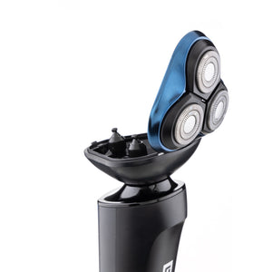 Geepas GSR57501 Rechargeable Men's Shaver | Corded & Cordless | Waterproof | 2-hour Type-C charging | 3.7V DC motor | IPX6 waterproof | Ergonomic slim body |Lightweight