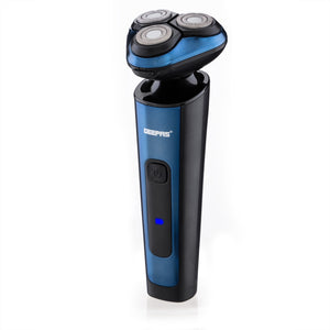 Geepas GSR57501 Rechargeable Men's Shaver | Corded & Cordless | Waterproof | 2-hour Type-C charging | 3.7V DC motor | IPX6 waterproof | Ergonomic slim body |Lightweight