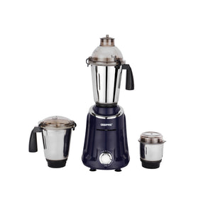 Geepas 3-in-1 Mixer Grinder- GSB5080S/ 750W Powerful Motor, Stainless Steel Jars and Blades, Unbreakable Jar Caps, 3 Jars with 3 Speed Control