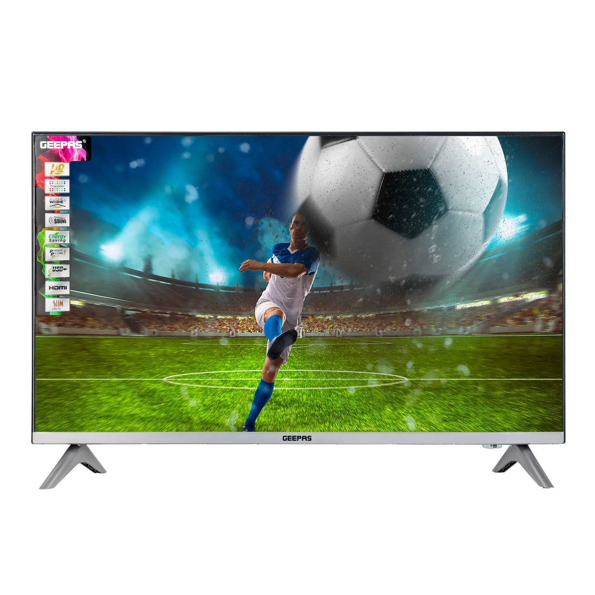 Geepas 32" HD LED TV – GLED3201EHD | HDMI | USB | Slim Design