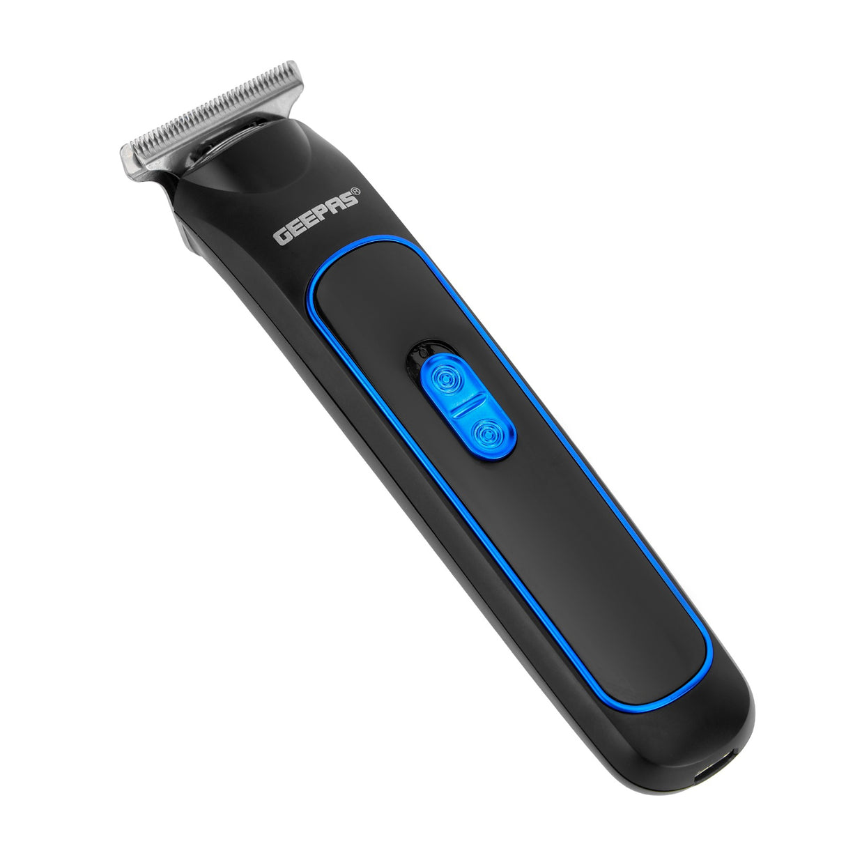 Geepas GTR8676 Rechargeable Beard Trimmer 3W -  Grooming Kit with Comfortable Grip, Stainless Steel Precision Cutting Blade, Cordless Operation, LED Charge Indication