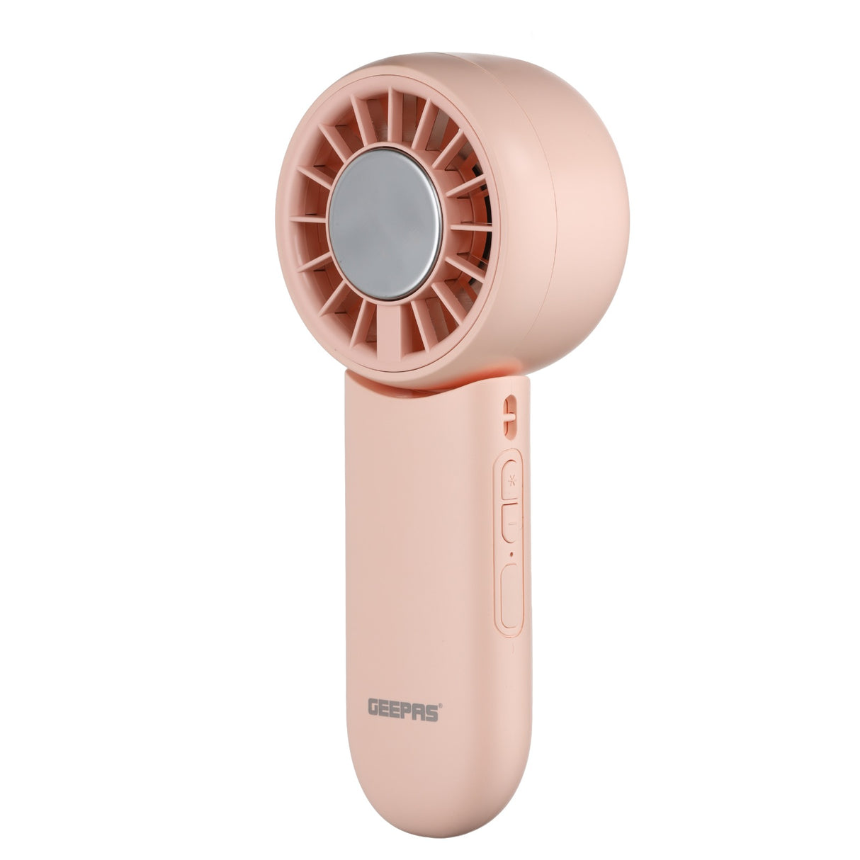 Geepas Mini Foldable Cooling Fan- GF21225/ 3 Speed Control, Cooling Function, 8 Hours Long Working Time/Small, Portable Design  for Women and Men/ Pink, 2 Years Warranty