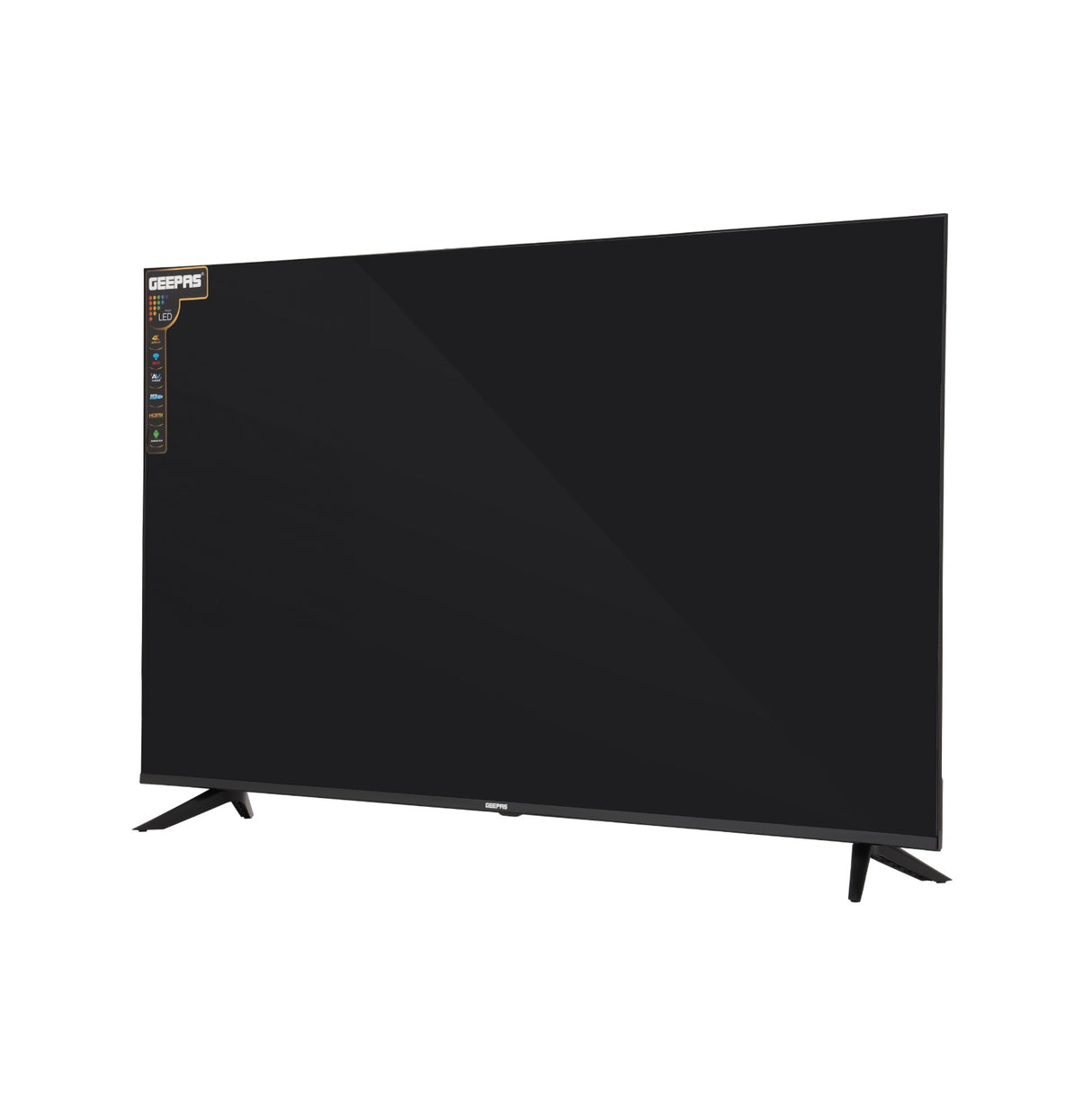 Geepas GLED5508SFHD 55-Inch Ultra HD Smart LED TV | 4K UHD Resolution| Frameless Android Design| HDMI & USB Connectivity| HQ Sound| Full Color Optimizer | Slim LED