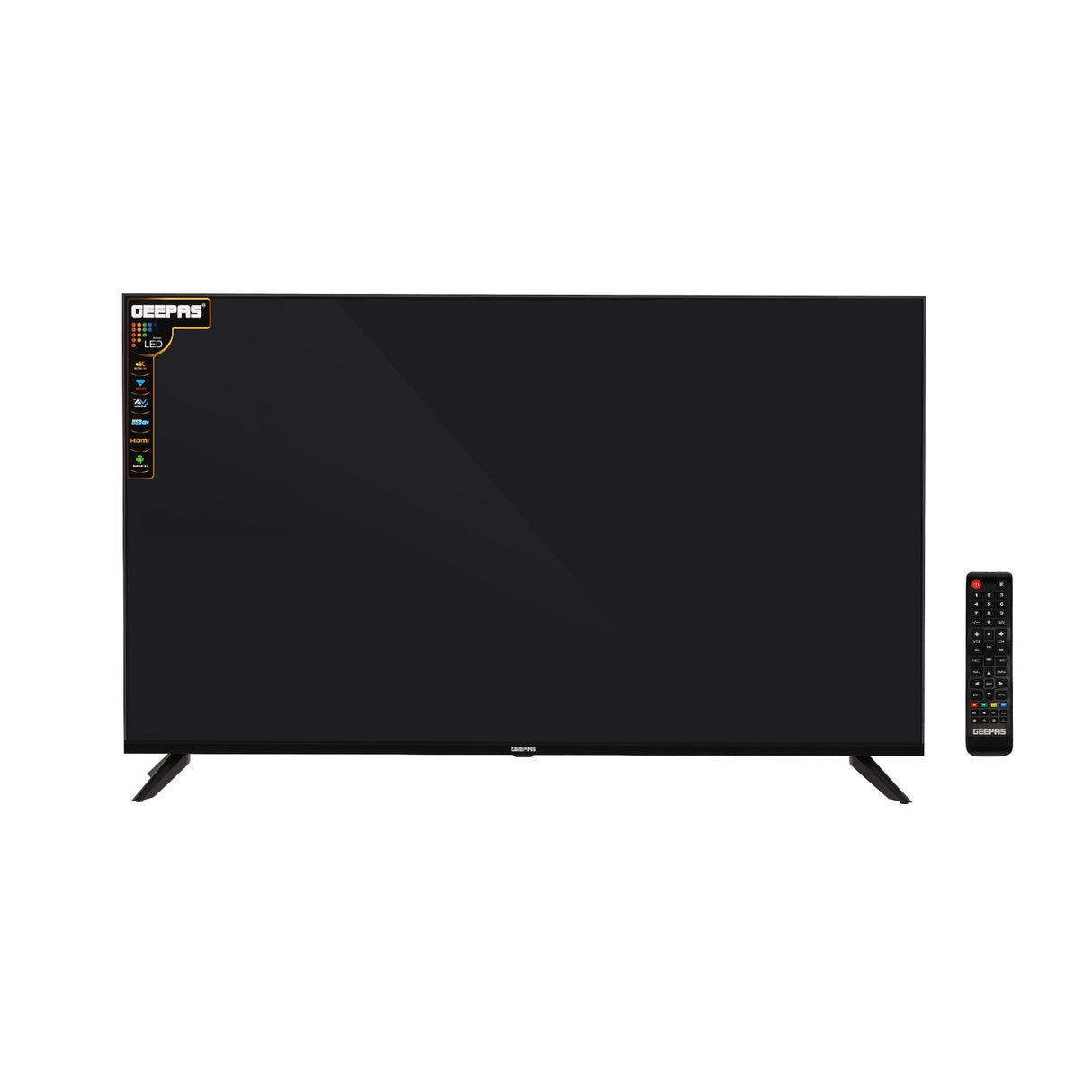 Geepas GLED5023SXUHD 50 Inch Ultra HD Smart LED TV | 4K UHD Display| Frameless Slim Design| HDR, HDMI & USB Connectivity| Smart Apps| HQ Sound | 2x8W Audio Output