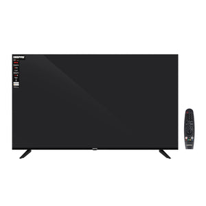 Geepas GLED5509SVUHD 55 Inch Ultra HD Smart LED TV | 4K UHD Display| webOS Hub| Frameless Design| HDMI, USB, HDR, HQ Sound| Smart Apps| Slim Design| 2x8W Audio Output