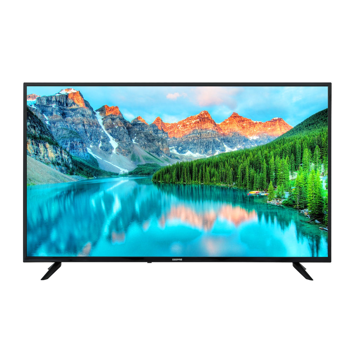 Geepas GLED5523SXUHD 55” 4K Ultra HD Smart LED TV | Android 11 OS| Frameless Design| Wi-Fi, 3 HDMI, USB, DVB-T2, 16.7M Colors| 178° Viewing Angle| 1-Year Warranty