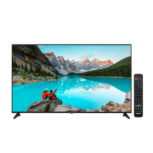 Geepas GLED6523SXUHD 65” 4K Ultra HD Smart LED TV | HDR | Inbuilt Digital Receiver| HDMI, USB| Wide Viewing Angle | High Contrast | Slim Design | 1-Year Warranty