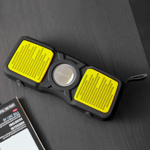 Geepas GMS11183 Rechargeable Bluetooth Speaker | TWS Connection| USB/TF/FM/AUX Input | 1200mAh Built-in Battery| Pulse LED Light| Hands-Free Calling | 2-Year Warranty