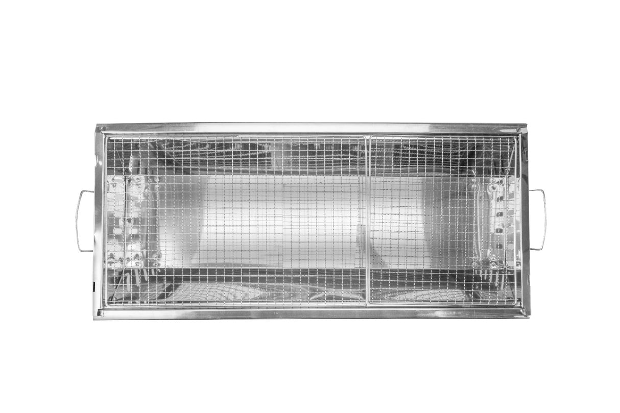 Royalford RF10362 Stainless Steel Barbecue Stand with Grill | Foldable & Portable Outdoor BBQ | Large Grill Area | Durable Stainless Steel Construction for Easy Cooking