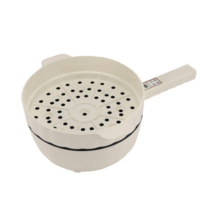 Geepas GFP63063 1500W Electric Frying Pan | 4L Capacity | Non-Stick Teflon Coating| Multifunction Cooking Modes & Steamer for Frying, Steaming and Hot Pot Cooking