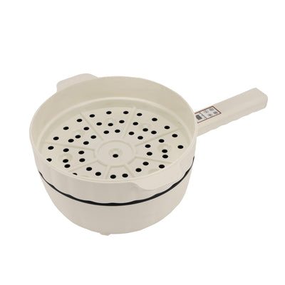 Geepas GFP63063 1500W Electric Frying Pan | 4L Capacity | Non-Stick Teflon Coating| Multifunction Cooking Modes & Steamer for Frying, Steaming and Hot Pot Cooking