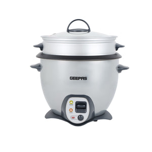 Geepas GRC4308 Multi Function Rice Cooker | 1.8L Capacity | Non-Stick Inner Pot | Saute, Steam, Keep Warm & Automatic Cooking System | Perfect for Daily Family Meals