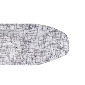 Royalford RF10122 Spring Ironing Board | Foldable Iron Board | 100% Cotton Cover | Foam Padding | Stable Metal Frame | Iron Rest & Space Saving Design |Modern Pattern