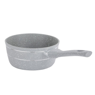 Royalford RF9474 Smart Granite Saucepan | 18cm | Non-Stick Induction Compatible Aluminium Cookware |  5 Layer Durable Coating | Soft Touch Handle | PTFE & PFOA Free