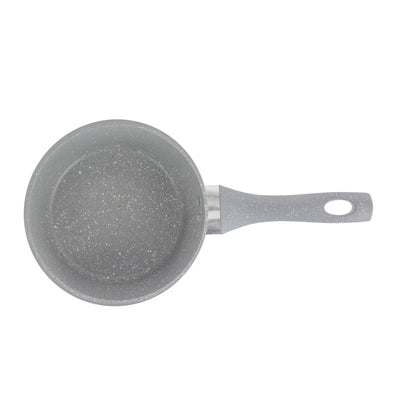 Royalford RF9474 Smart Granite Saucepan | 18cm | Non-Stick Induction Compatible Aluminium Cookware |  5 Layer Durable Coating | Soft Touch Handle | PTFE & PFOA Free