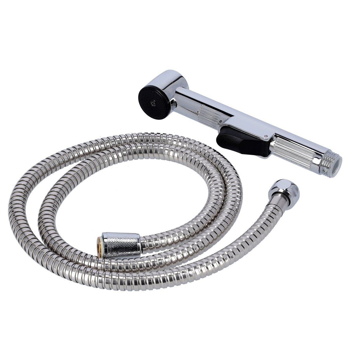 Geepas GSW61069 Shattaf Set with Hose|  Chrome Handheld Bidet Spray for Bathroom Hygiene| Soft Non-Stop Water Jet| 0.2–0.4 MPa Water Pressure| 1/2 Inch Standard Connector