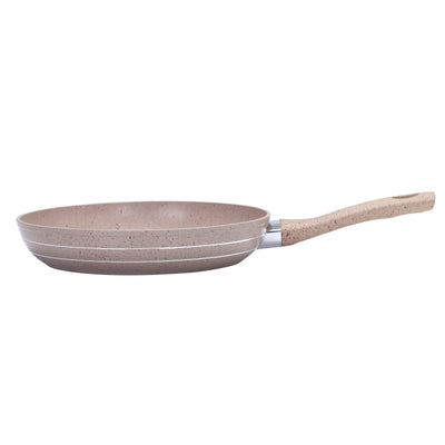 Royalford RF9466BGE Smart Granite Series Frypan | Forged Aluminium Granite Coated Induction Compatible Frying Pan | Soft Touch Handle | Perfect for Healthy Cooking