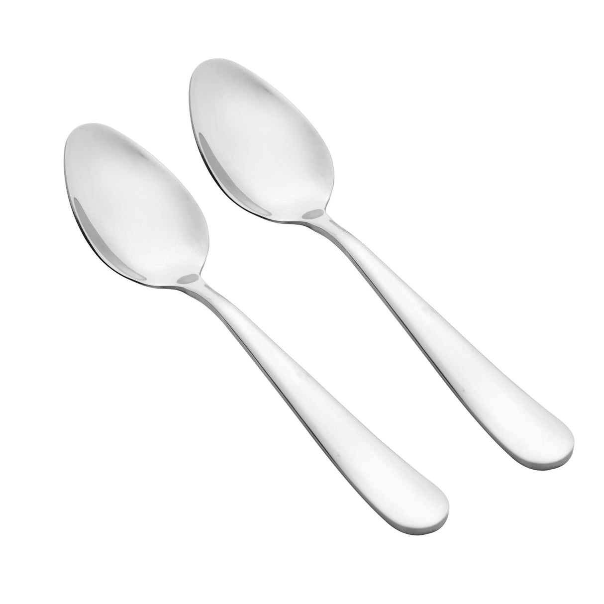 Royalford RF8665 Stainless Steel Dinner Spoon Set of 2 with Mirror Finish | High Grade Rust and  Stain Resistant Ergonomic Cutlery | Perfect for Daily Dining Use