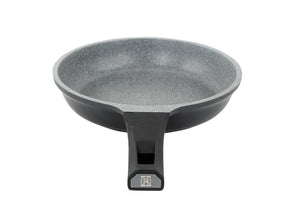 Royalford RF8593 20CM Die Cast Aluminium Fry Pan | Marble Non-Stick Coating | Induction Compatible Bottom | Soft Touch Bakelite Handle | Durable & Dishwasher Safe Pan