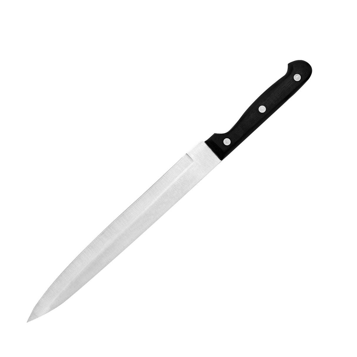 Royalford RF7831 Carving Knife | Extra Sharp Stainless Steel Blade | Ergonomic Bakelite Handle | Well Balanced Design for Meat, Poultry, Fish and Vegetable Cutting