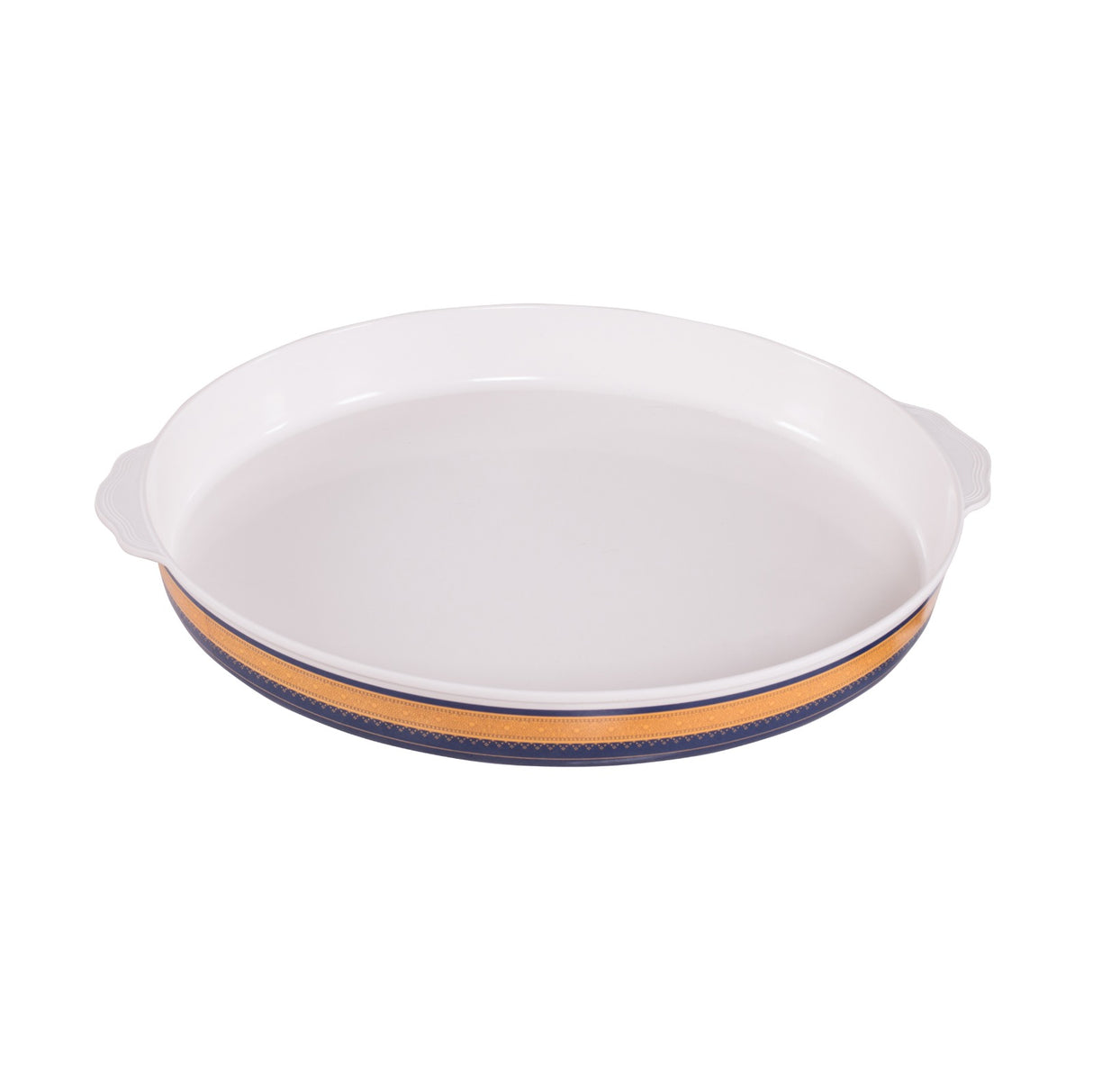 Royalford RF7804 Revolving Serving Tray | Premium Melamine 360 Degree Rotating Dining Tray with Square & Round Bowls with Lids | Elegant Table Serving Home & Party Use