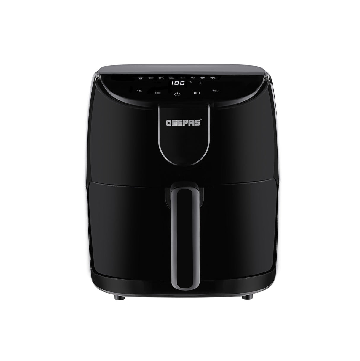 Geepas GAF37551 4L Digital Air Fryer 1500W | Rapid Air Vortex Technology | Oil Free Fryer with Touch Control | Auto Shut Off | Overheat Protection & Non Stick Basket
