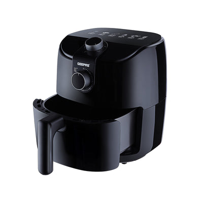 Geepas GAF37550 4 Litre Air Fryer | 1500W Vortex Rapid Air Technology for Faster Cooking| Less Oil Frying | Adjustable Temperature Control |  Family Size Air Fryer