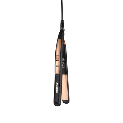 Geepas Ceramic Hair Straightener GHS86102 – Fast Heating, Smooth Styling, 360° Swivel Cord, 35W