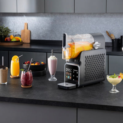 Geepas Slushie Machine GSM63093 – 7 Smart Programs, Touchscreen, Frozen Drinks Maker, 12-Hour Chill