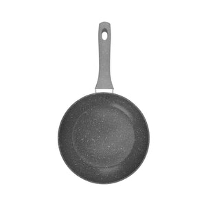 Royalford RF9461 Smart Frypan 20x4CM | Durable Marble Coating | 3.8MM Induction Bottom | Forged Aluminium Body & Heat-Resistant Soft-Touch Handle |PFOA Free & PTFE Free