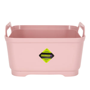 Royalford RF10874 9L Square Basket with Filter |BPA Free Plastic Utility Basket | Drain Plug| Multipurpose Kitchen Washing, Draining & Storage Organizer |Multipurpose use