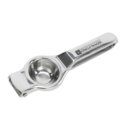 Royalford RF11644 Lemon Squeezer with Bottle Opener | Stainless Steel Citrus Juicer | Manual Hand Press Juicer |  Dishwasher Safe Heavy Duty Ergonomic Design |Lightweight