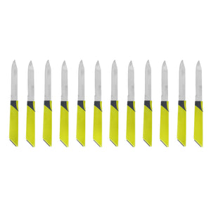 RoyalFord RF4137FK 12 Piece Fruit Knife Set | Serrated Stainless Steel Blades | Ergonomic PP Handle | Durable Kitchen Cutting Knives for Peeling,  Slicing & Prep Use