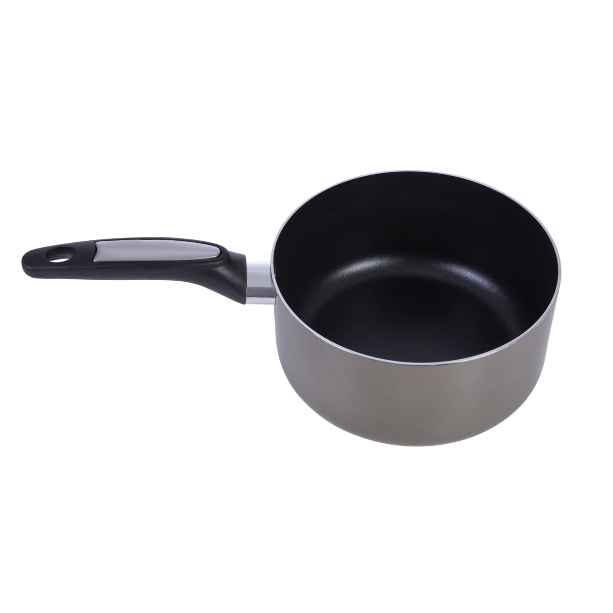 RoyalFord RF2961 18cm Non-Stick Aluminium Saucepan with Glass Lid |  Induction Compatible | Multipurpose Cooking Pan |Durable Non-Stick Interior | Easy to Clean