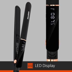 Geepas GHS86003 Professional Digital Hair Straightener | Ceramic Plate | 230°C | LED display | Adjustable temperature control | Slim, ergonomic design | Lockable handle