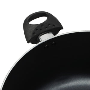 Royalford RF11199 28cm Aluminium Non-Stick Casserole with Glass Lid |  Press Aluminium Construction  | 3.0mm Thick Body | 3-Layer Non-Stick Coating |Tempered Glass Lid