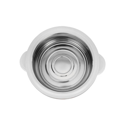 Royalford RF1640 2500ml Classic Casserole | Highly Insulated Stainless Steel Bowl & Lid | Deluxe Thermal Hot Pot for Hot & Cold Food Serving & Storage | For Daily Use