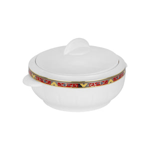 Royalford RF1640 2500ml Classic Casserole | Highly Insulated Stainless Steel Bowl & Lid | Deluxe Thermal Hot Pot for Hot & Cold Food Serving & Storage | For Daily Use