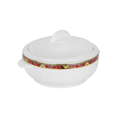 Royalford RF1640 2500ml Classic Casserole | Highly Insulated Stainless Steel Bowl & Lid | Deluxe Thermal Hot Pot for Hot & Cold Food Serving & Storage | For Daily Use