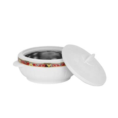 Royalford RF1640 2500ml Classic Casserole | Highly Insulated Stainless Steel Bowl & Lid | Deluxe Thermal Hot Pot for Hot & Cold Food Serving & Storage | For Daily Use
