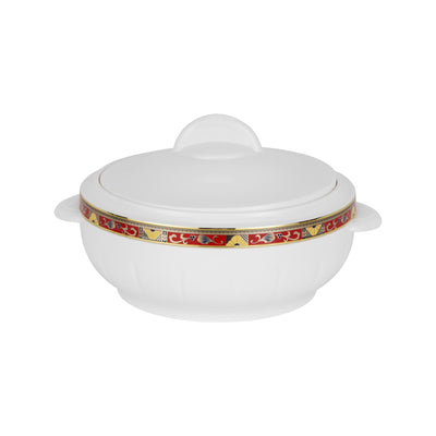 Royalford RF1640 2500ml Classic Casserole | Highly Insulated Stainless Steel Bowl & Lid | Deluxe Thermal Hot Pot for Hot & Cold Food Serving & Storage | For Daily Use