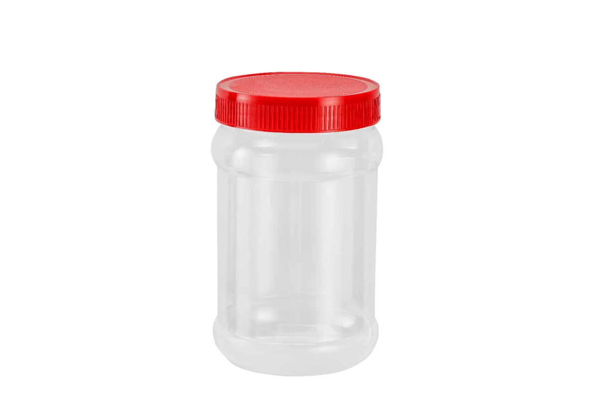 Royalford RF11877 750ML PET Jar Set| 4PCS with airtight lids & BPA-free material| leak-proof & odor-free, ideal for storing grains, snacks & keeping food fresh|