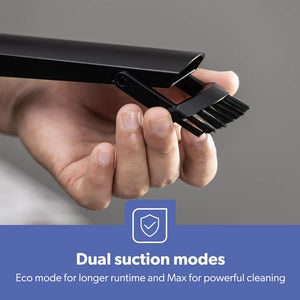 Geepas GVC19062UK Cordless 2-in-1 Stick & Handheld Vacuum Cleaner |HEPA Filter |Double Roller Brush | LED Display |Powerful Brushless Motor| Cordless & Lightweight Design