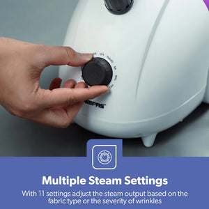 Geepas GGS25022 Garment Steamer | 2000W Power| 1.8L Water Tank | 35s Fast Heating | 30g/min Steam Flow | 11-Position Adjustable Pole | 2 Ice Boxes | 2 Years Warranty