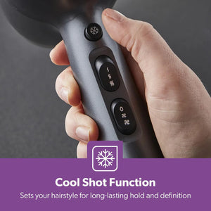 Geepas GHD86052UK Professional Ionic Hair Dryer | 2200W AC Motor | 3 Heat & 2 Speed Settings| Cool Shot | Ionic Function | Diffuser | Concentrator | 2 Years Warranty