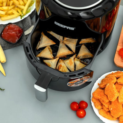 Geepas Digital Air Fryer- GAF37512N| 3.5 L Capacity with a Rack