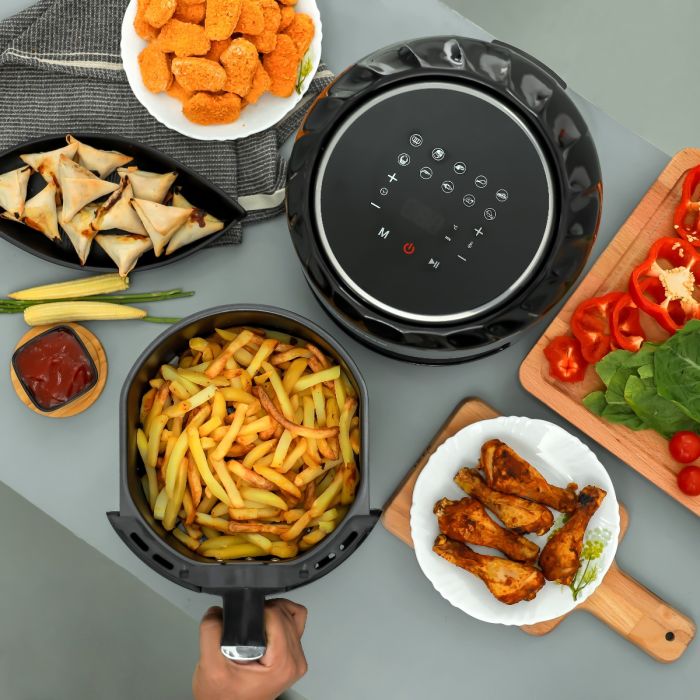 Geepas Digital Air Fryer- GAF37512N| 3.5 L Capacity with a Rack